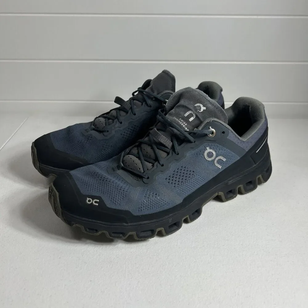 On Cloud Men’s Shoes Size 10 Gray Cloudventure Shadow Rock Running Sneakers